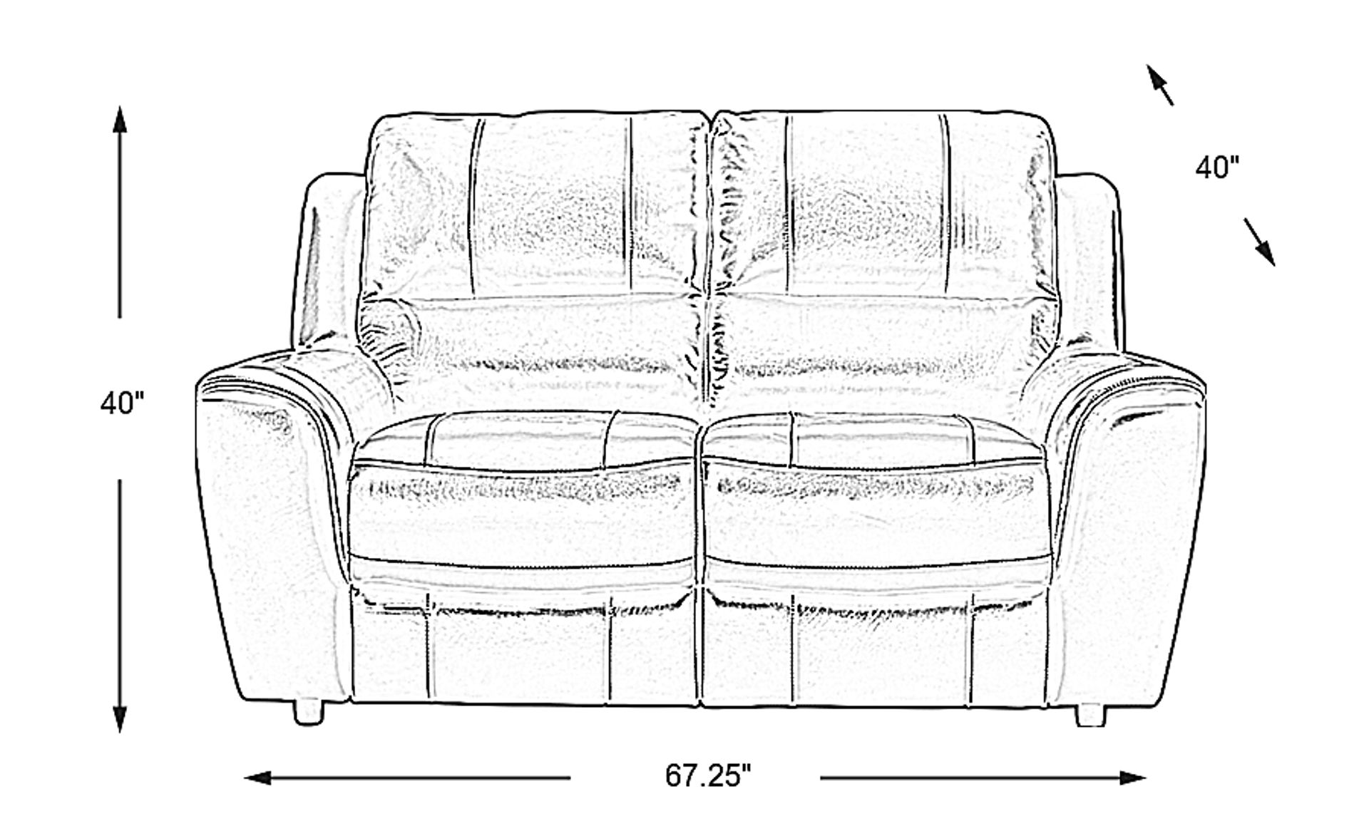 Dimension Image. Please refer to the Dimension Tab on this page for dimension details.