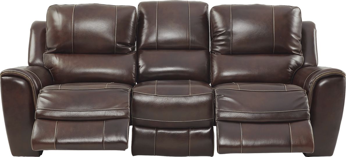 Lanzo Merlot Leather Reclining Sofa Rooms To Go