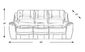 Lanzo Leather Non-Power Reclining Sofa