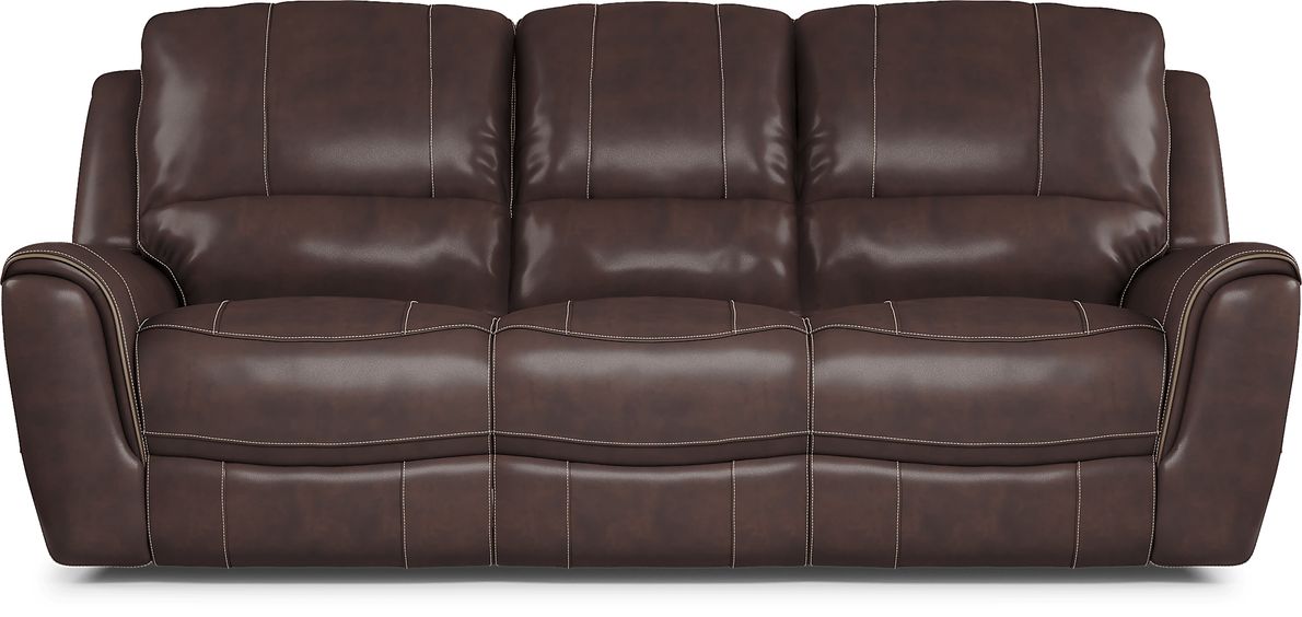 Lanzo Leather Non-Power Reclining Sofa