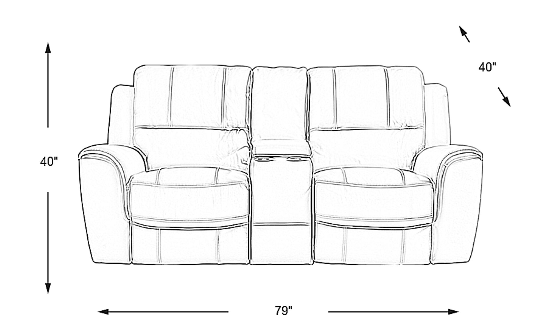 Dimension Image. Please refer to the Dimension Tab on this page for dimension details.