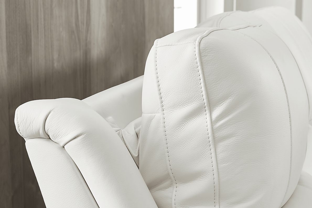 Lanzo Leather Dual Power Reclining Sofa