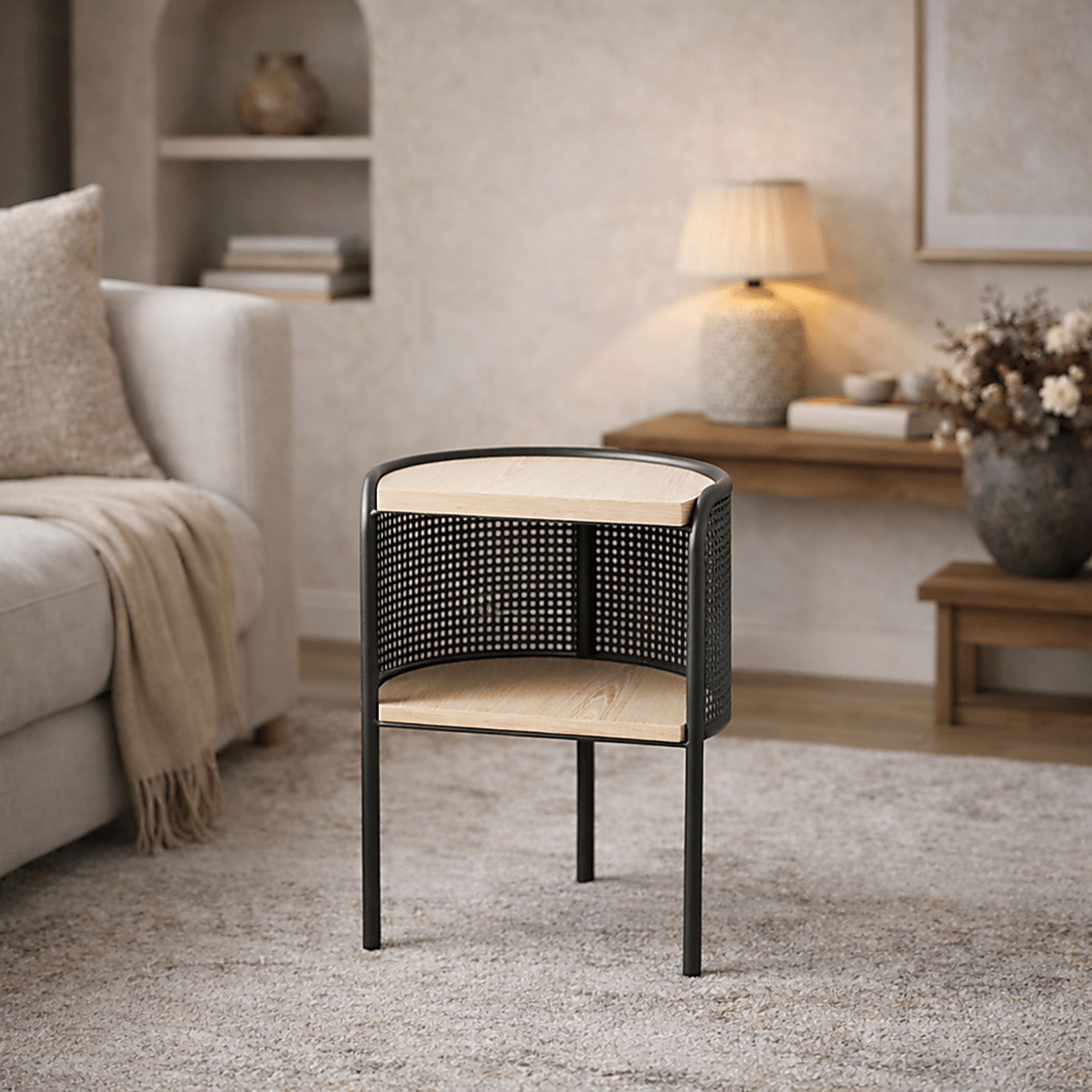 Laozu Brown Accent Table - Image 3