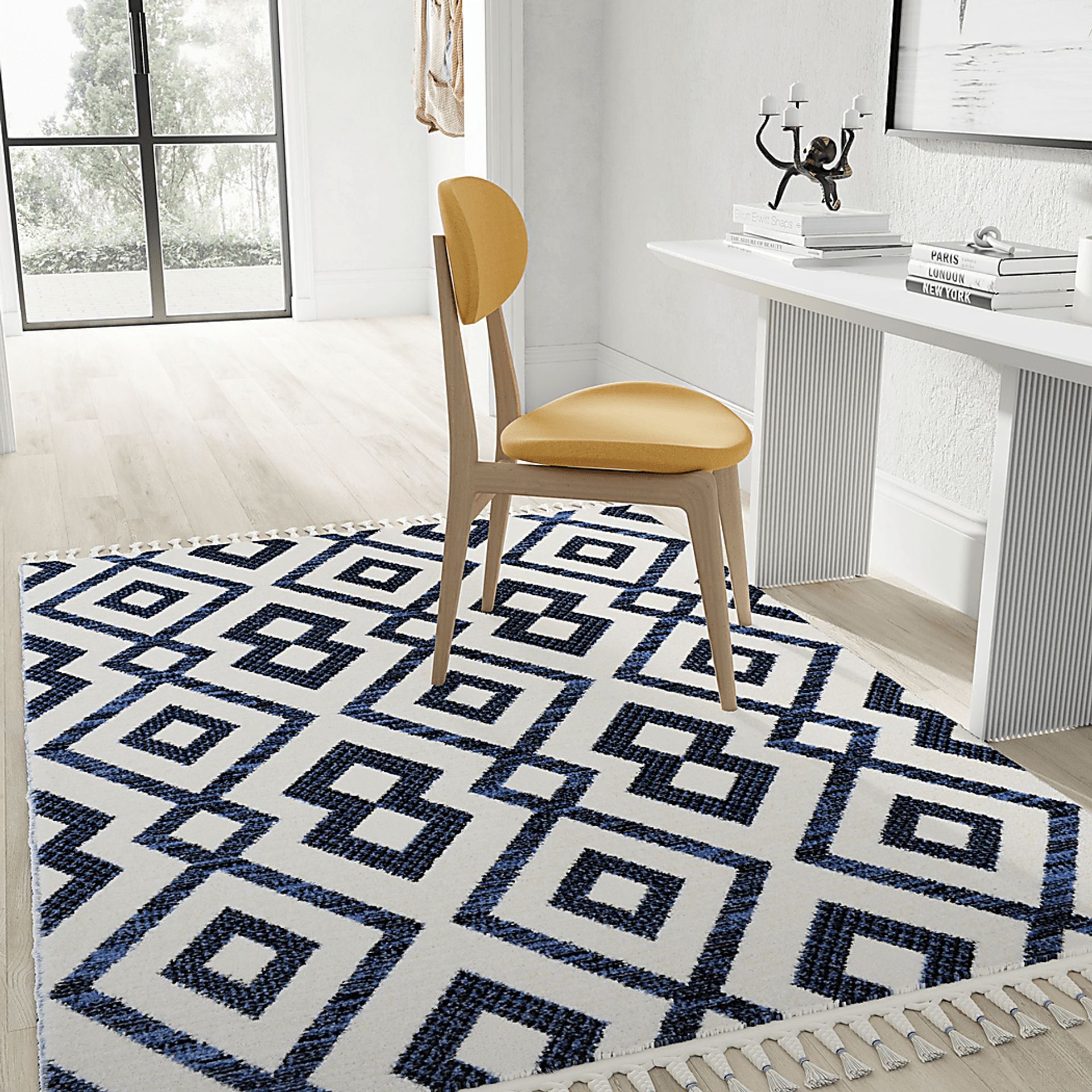 Laozui White/Black 8'3 x 10' Rug - Image 2
