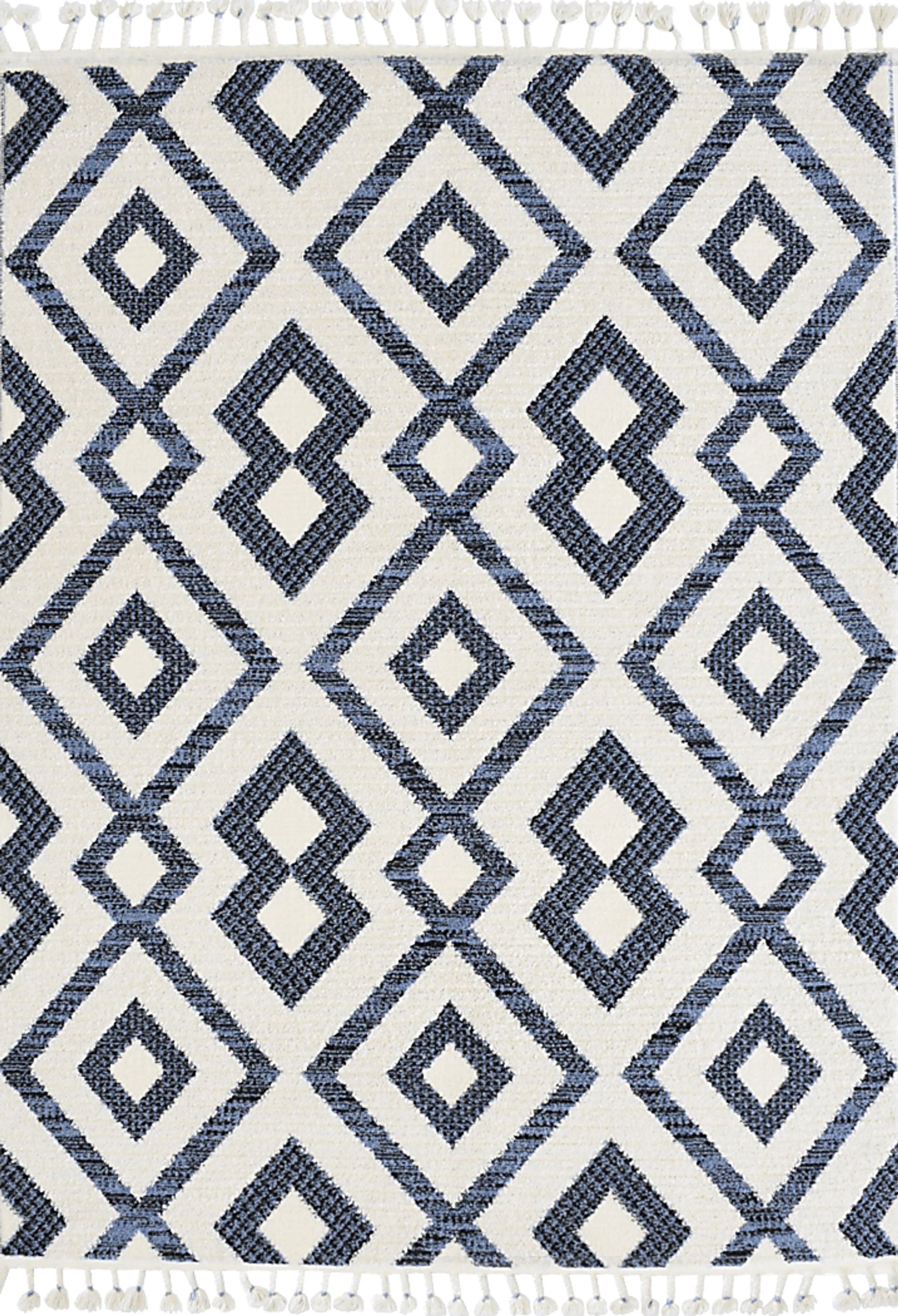 Laozui White/Black 8'3 x 10' Rug - Image 1