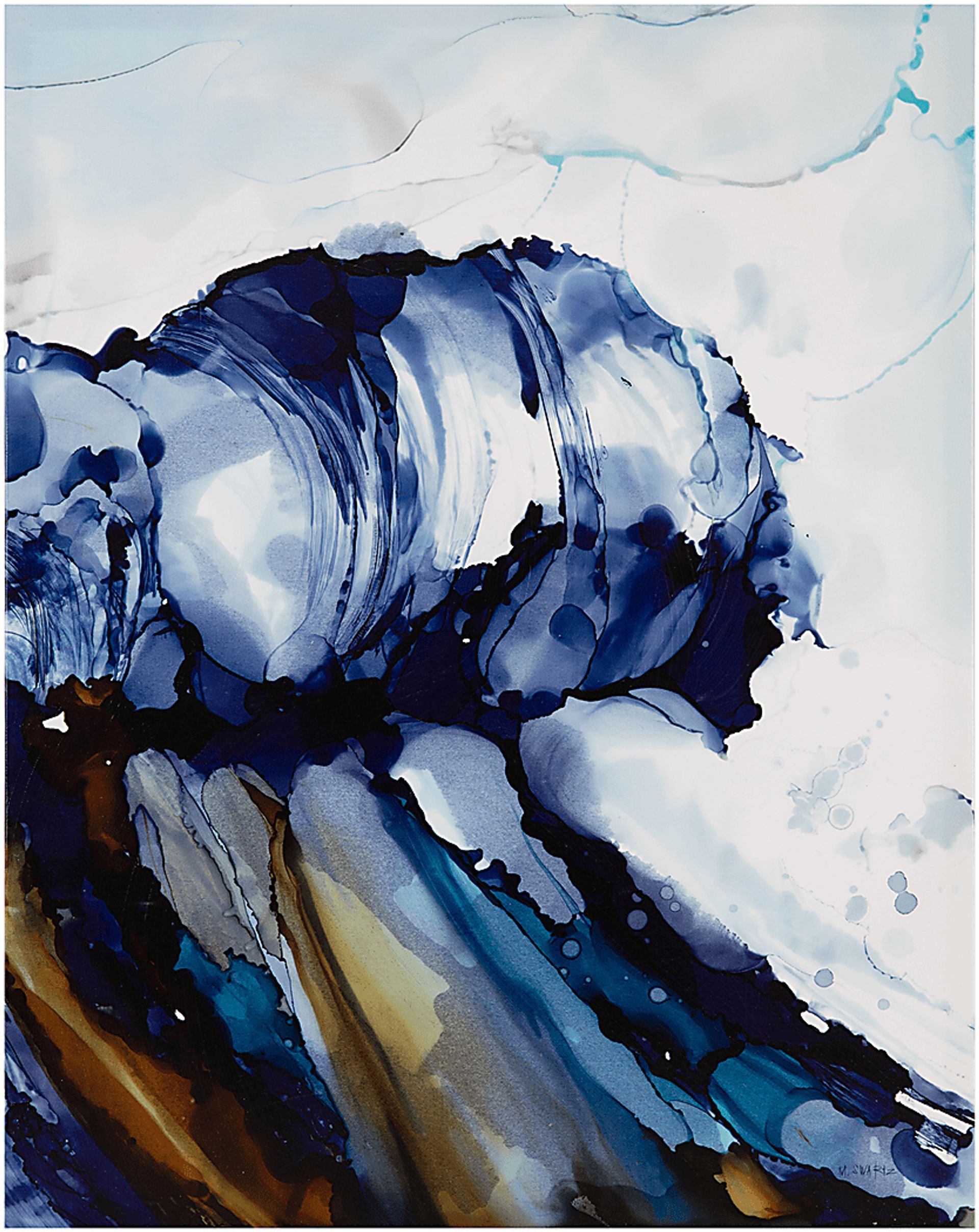 Lapidge Blue Gel Coat Canvas Set of 2 - Image 5