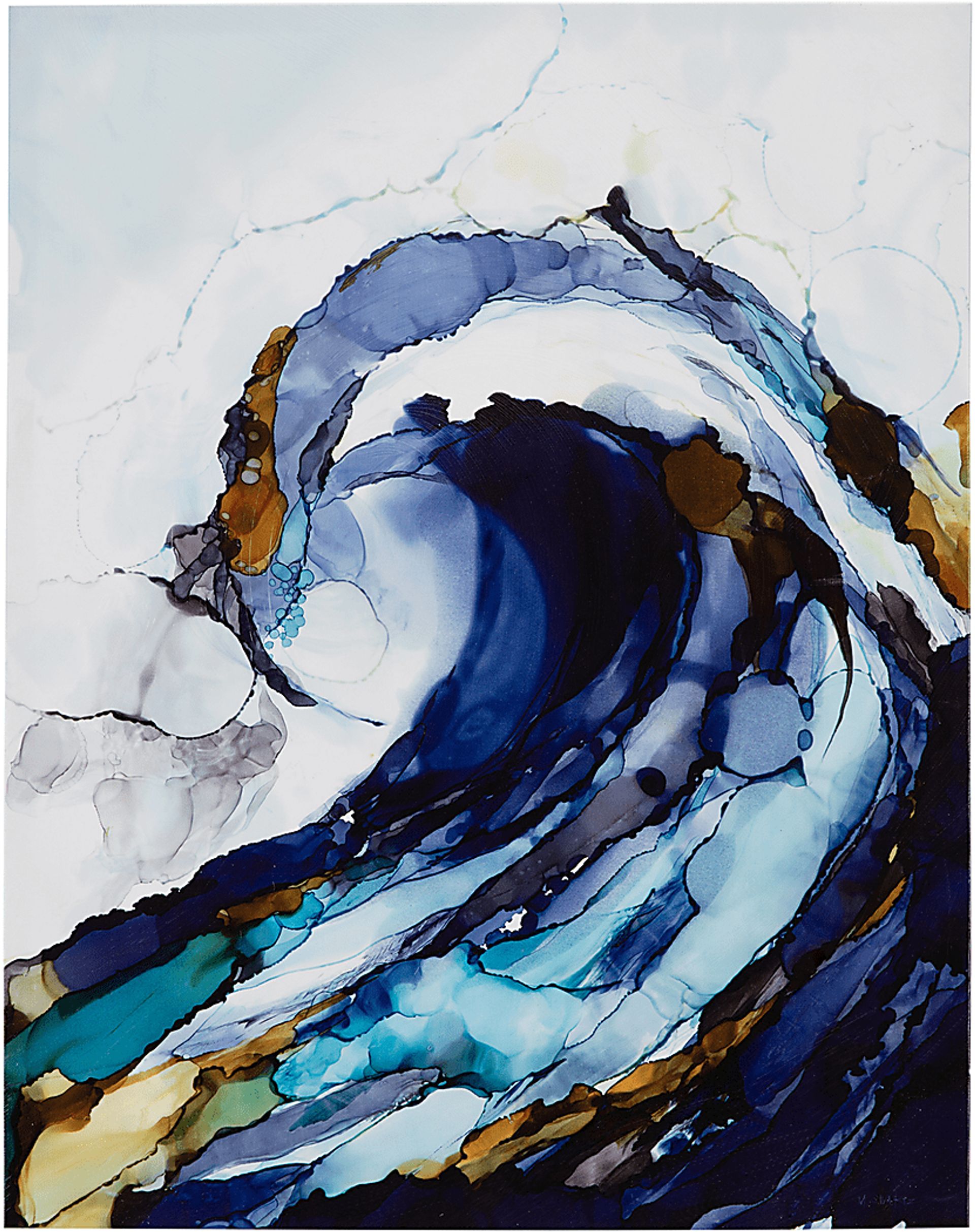 Lapidge Blue Gel Coat Canvas Set of 2 - Image 6