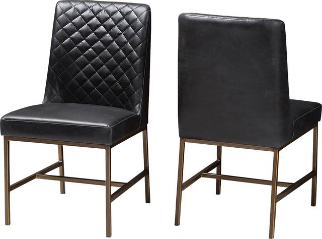 Lapwai Black Dining Chair (Set of 2) - Thumbnail - Image 3