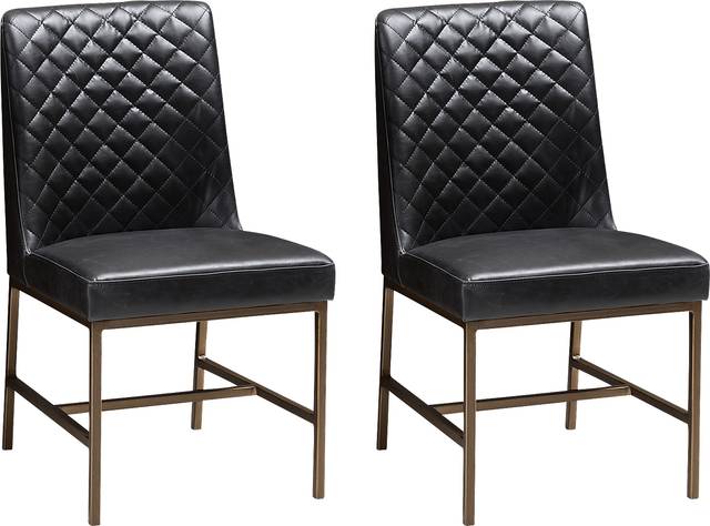 Lapwai Black Dining Chair (Set of 2) - Thumbnail - Image 1