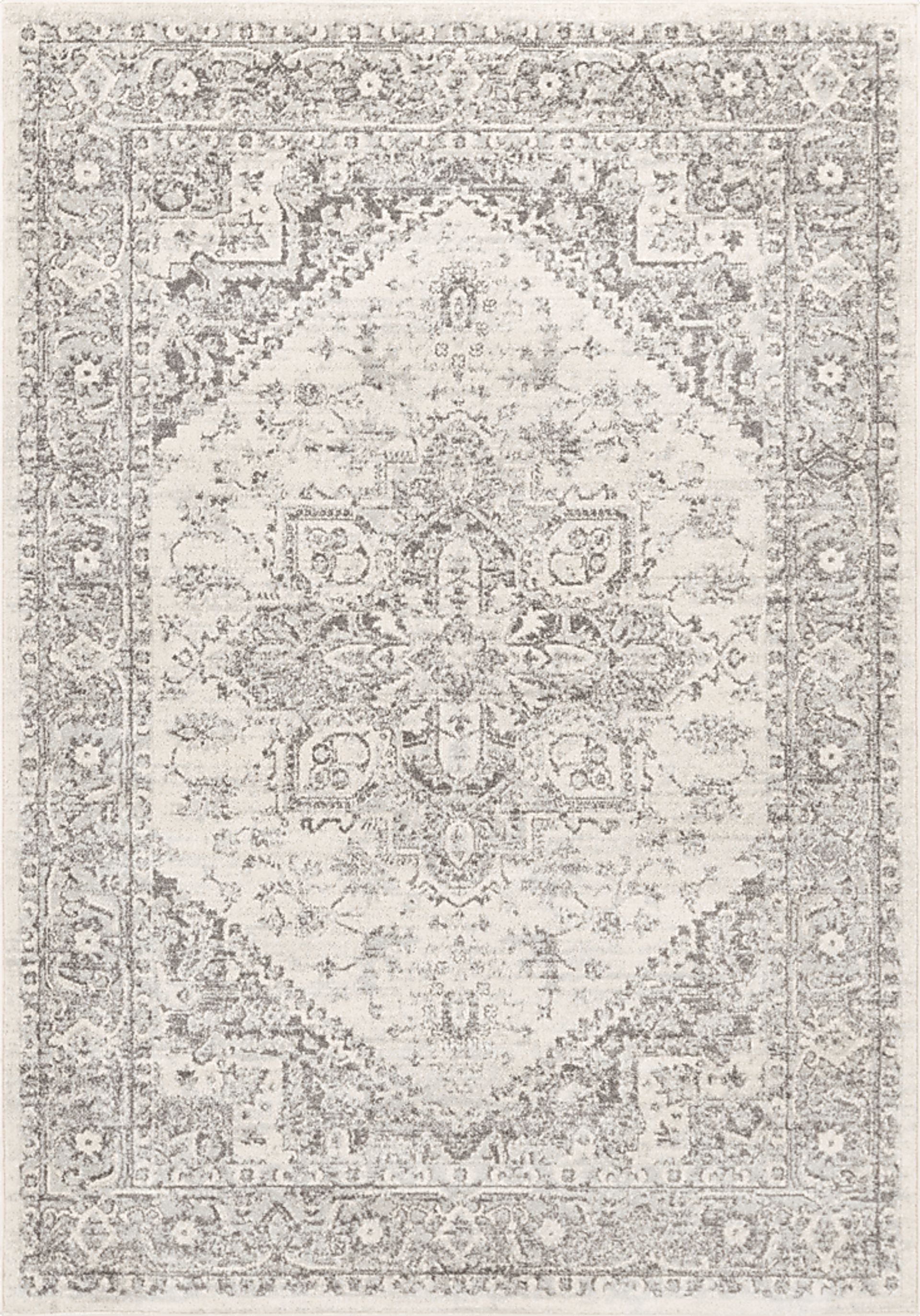 Lara Elle Gray 6'7 x 9' Rug - Image 1