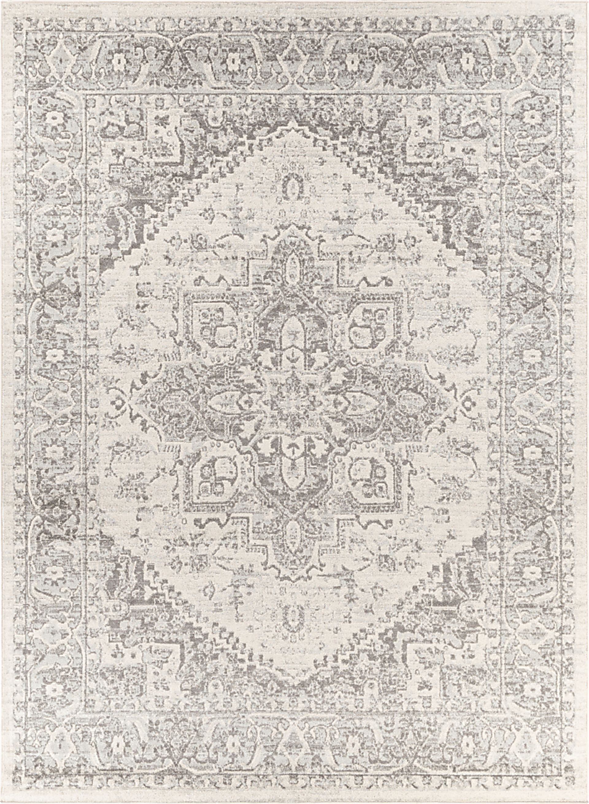 Lara Elle Gray 7'10 x 10'3 Rug - Image 1