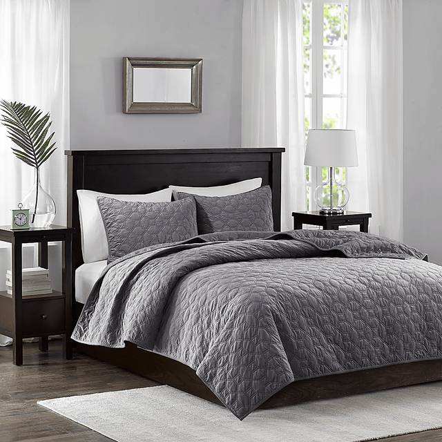 Larah Gray 3 Pc King Coverlet Set - Thumbnail - Image 2