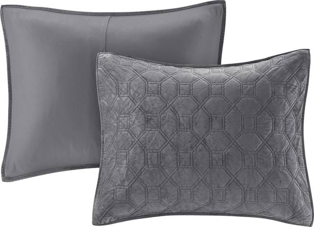 Larah Gray 3 Pc King Coverlet Set - Thumbnail - Image 3