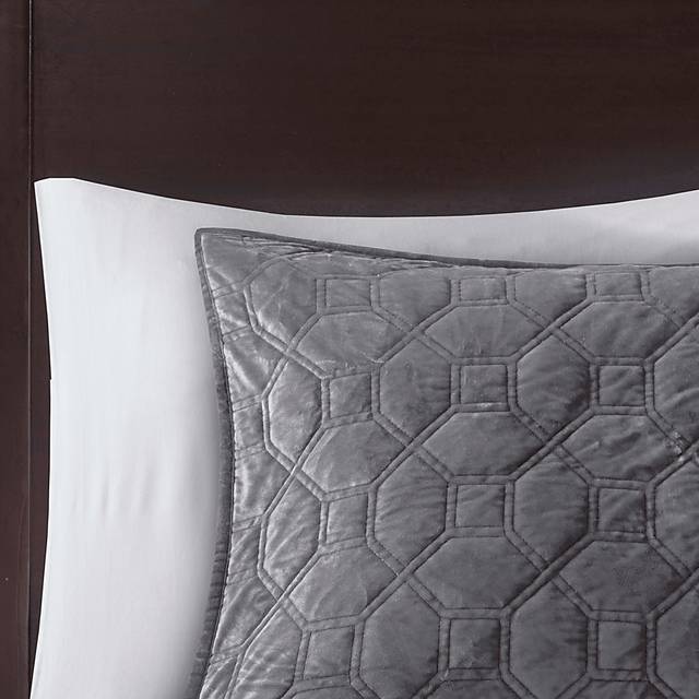 Larah Gray 3 Pc King Coverlet Set - Thumbnail - Image 5