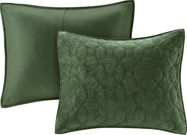 Larah Green 3 Pc King Coverlet Set - Thumbnail - Image 3