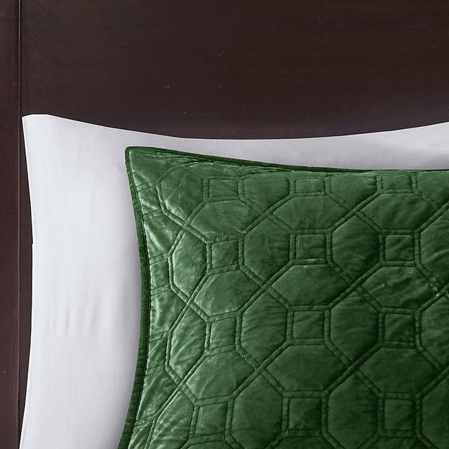 Larah Green 3 Pc King Coverlet Set - Thumbnail - Image 5