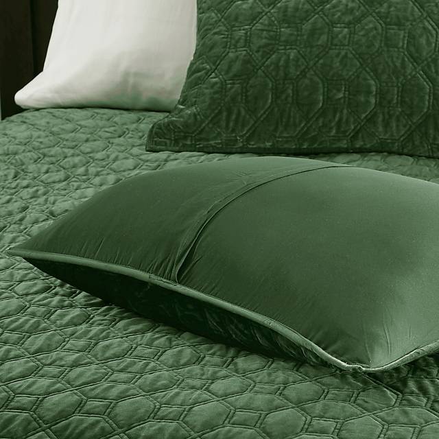Larah Green 3 Pc King Coverlet Set - Thumbnail - Image 6