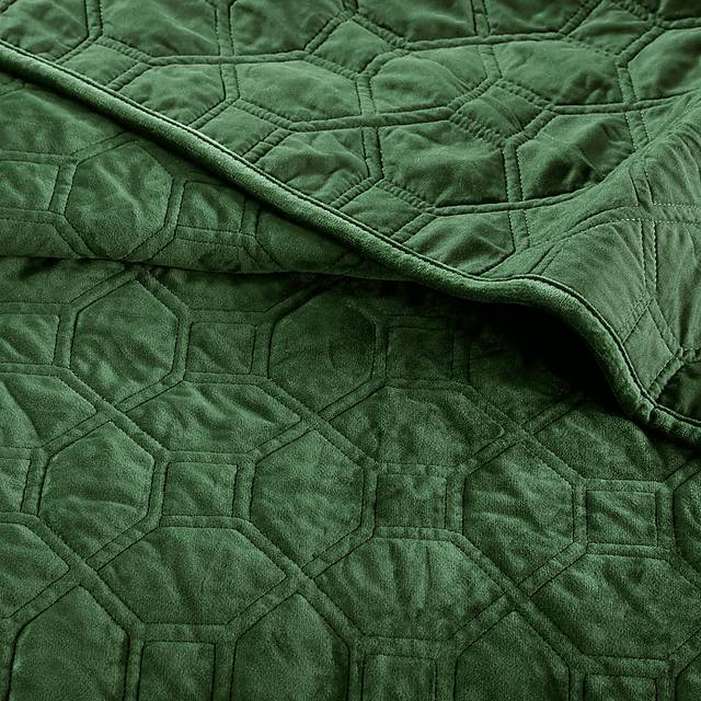 Larah Green 3 Pc King Coverlet Set - Thumbnail - Image 7