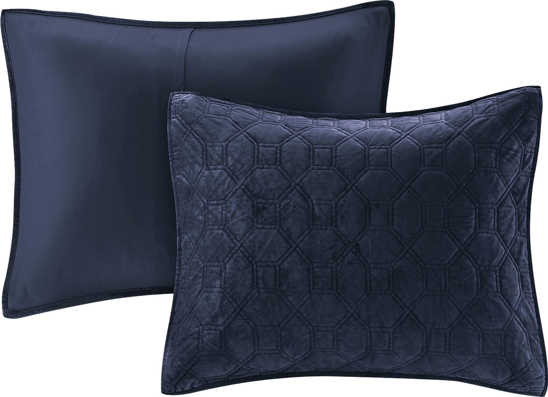 Larah Navy 3 Pc Queen Coverlet Set - Image 3