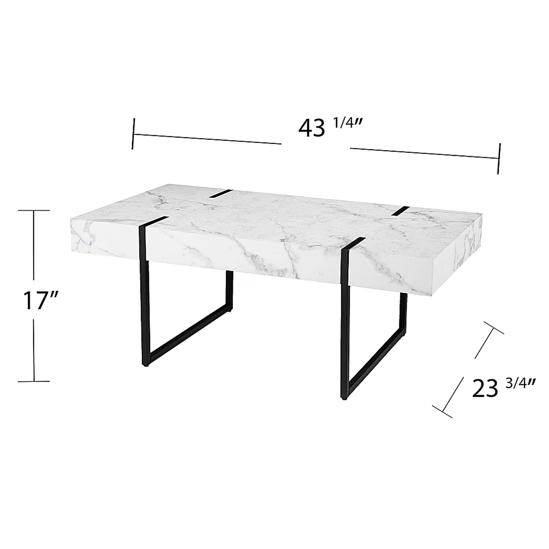 Laramice White Cocktail Table - Image 8