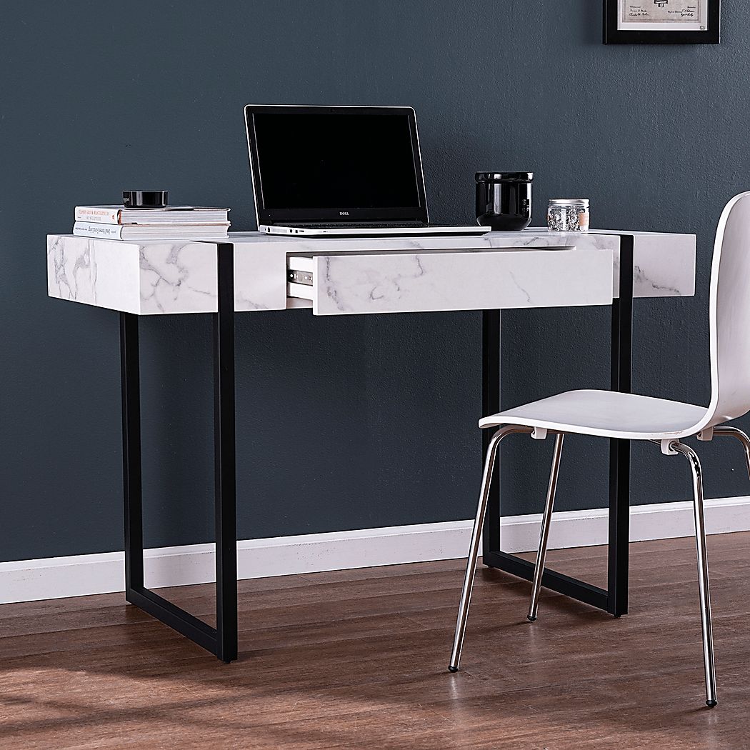 Laramice White Desk