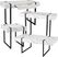 Laramice White End Table