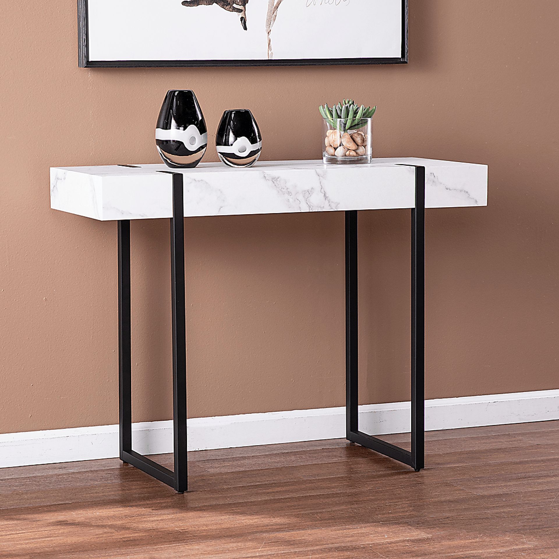 Laramice White Sofa Table - Image 7