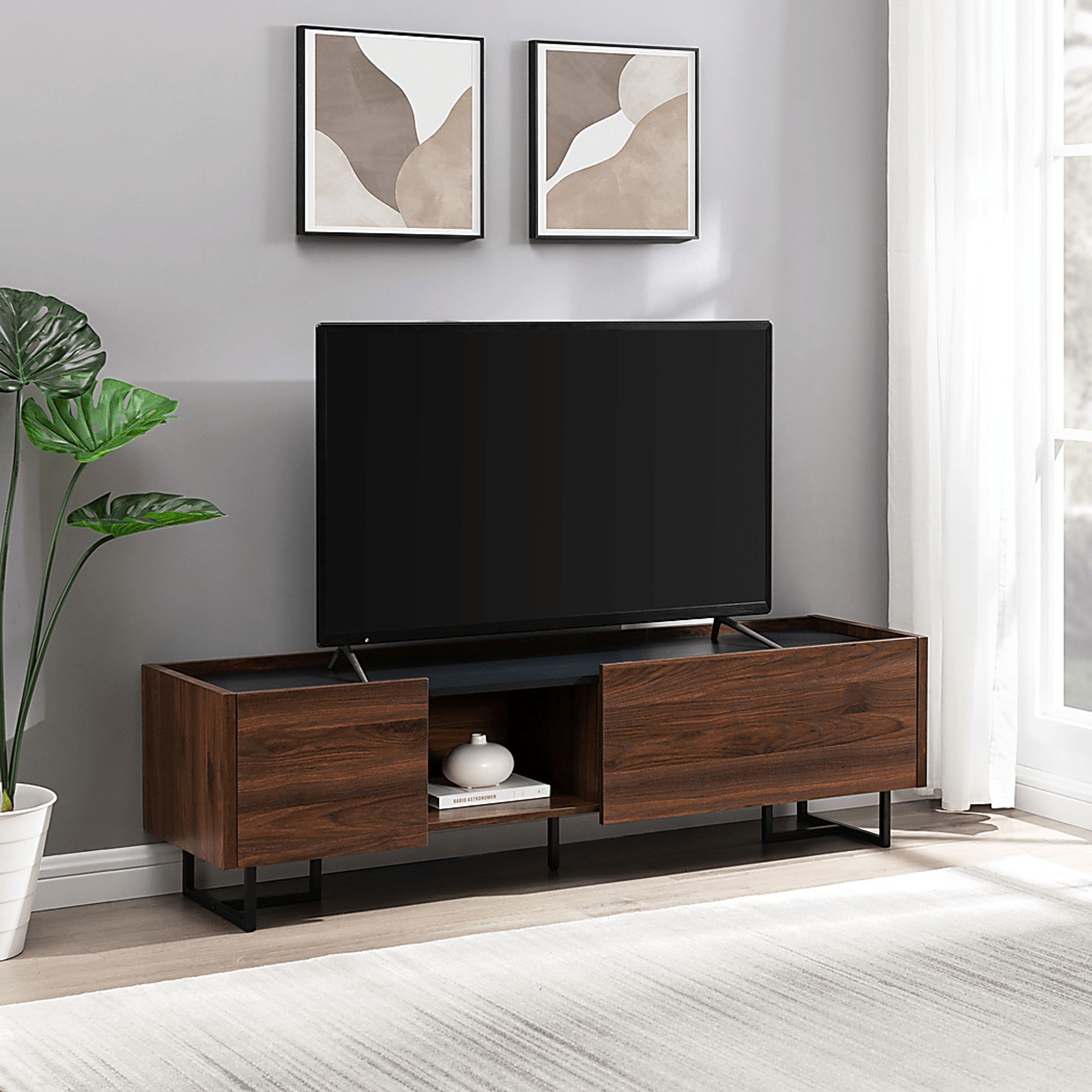 Laramir Walnut 63 in. Console - Image 3