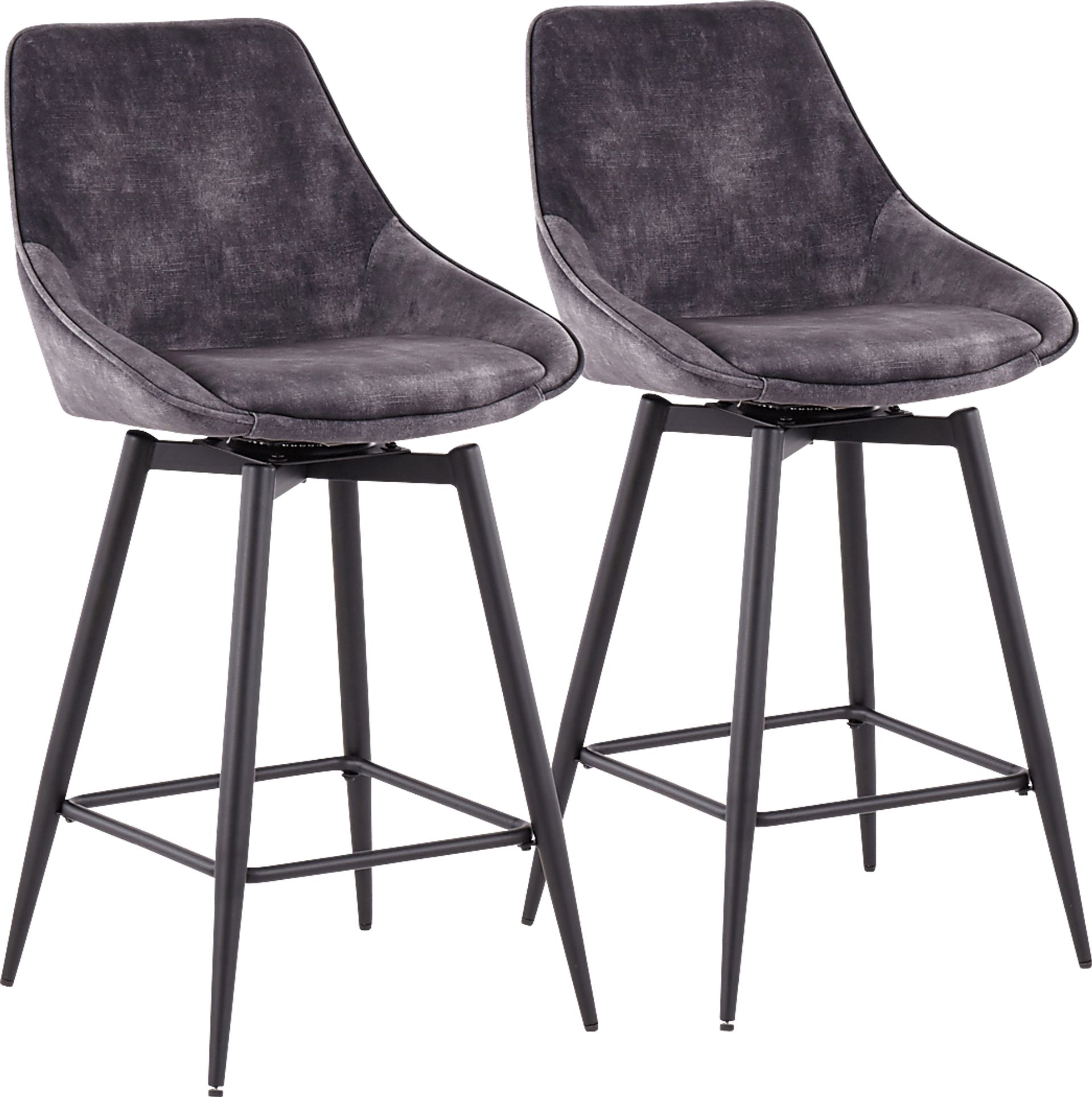 Laramore Gray Counter Height Stool, Set of 2 - Image 1