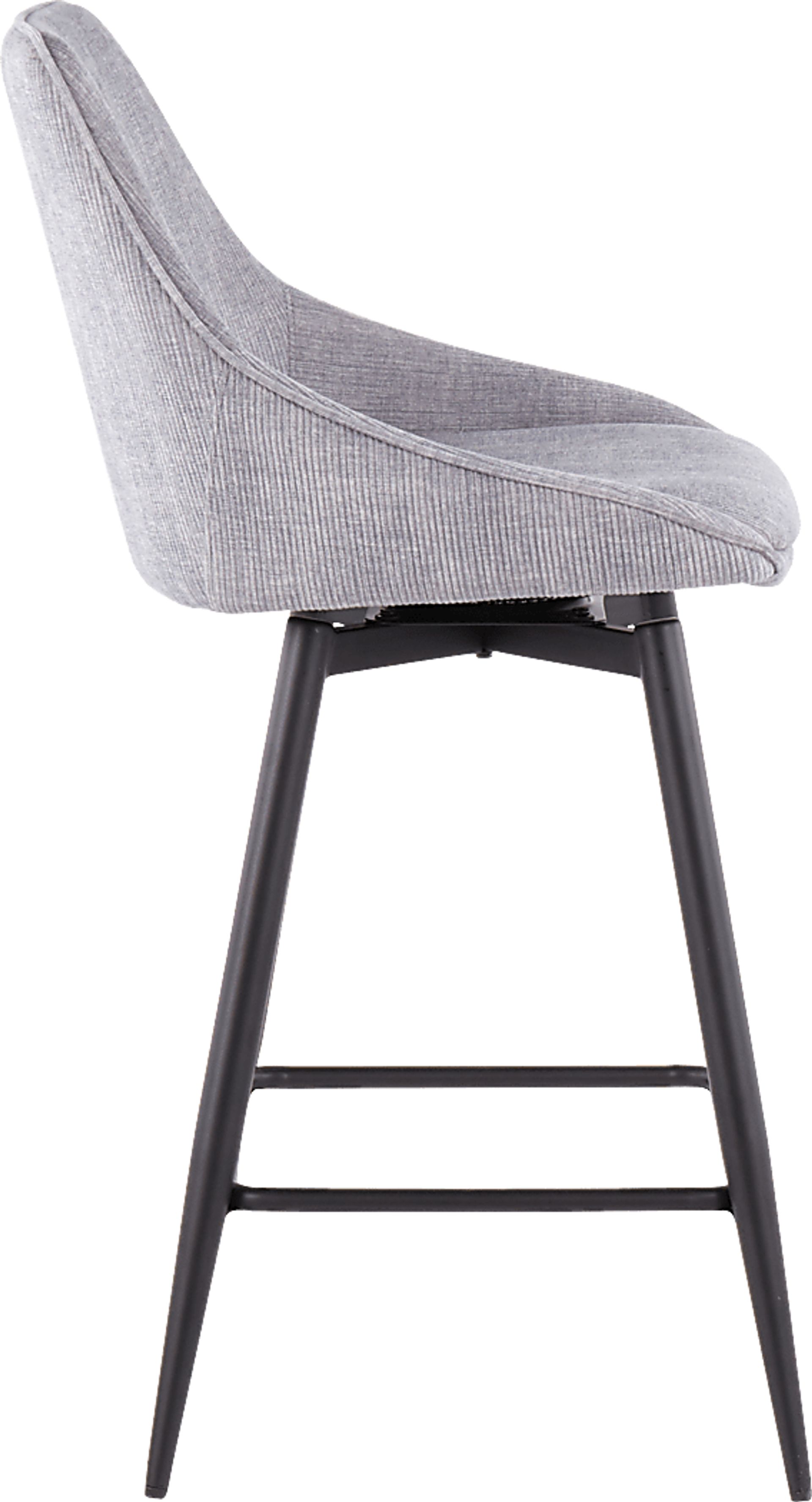 Laramore Light Gray Counter Height Stool, Set of 2 - Image 3