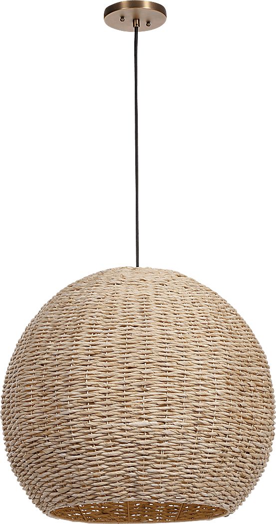 Larch Bay Brass Pendant