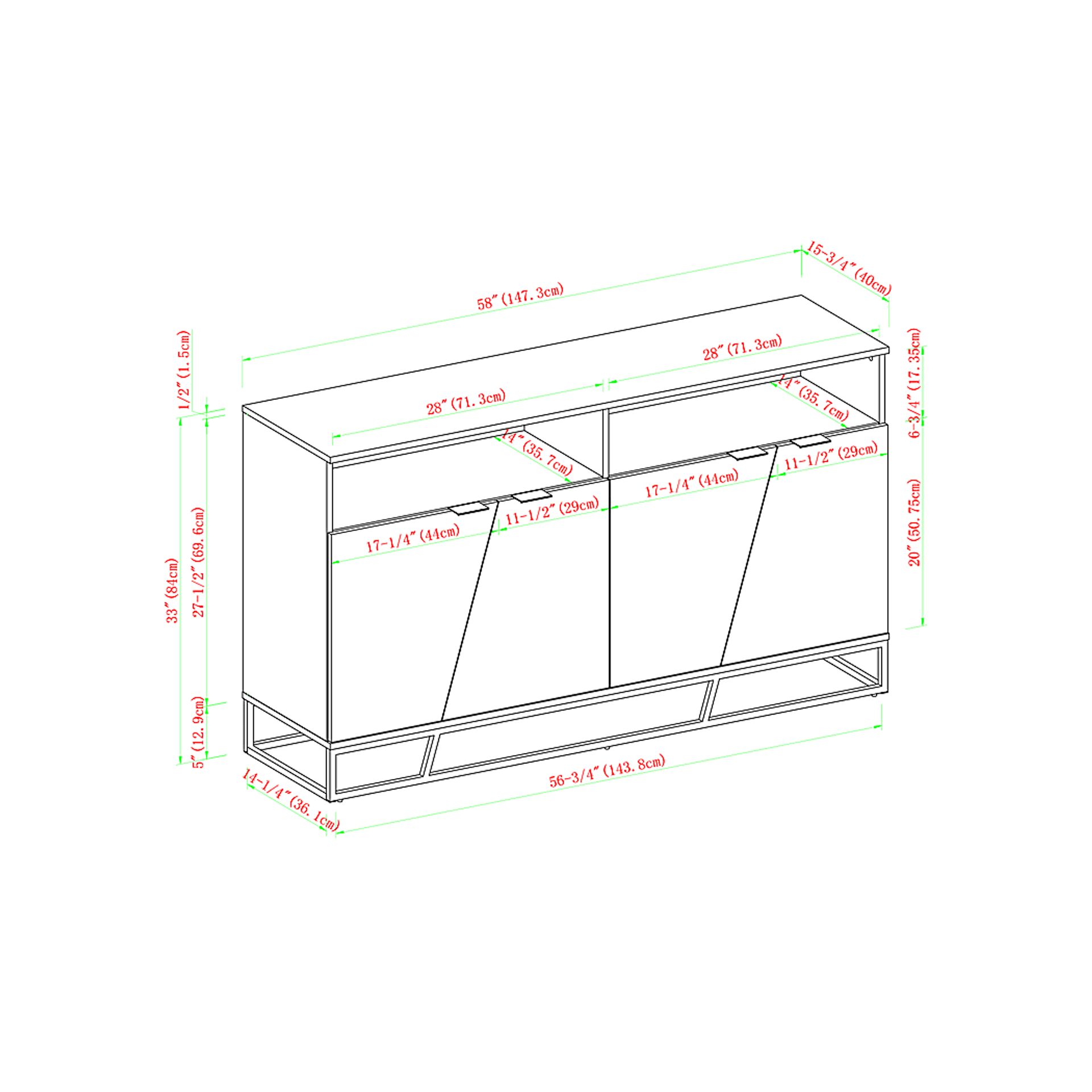 Larchgate Brown Sideboard - Image 6
