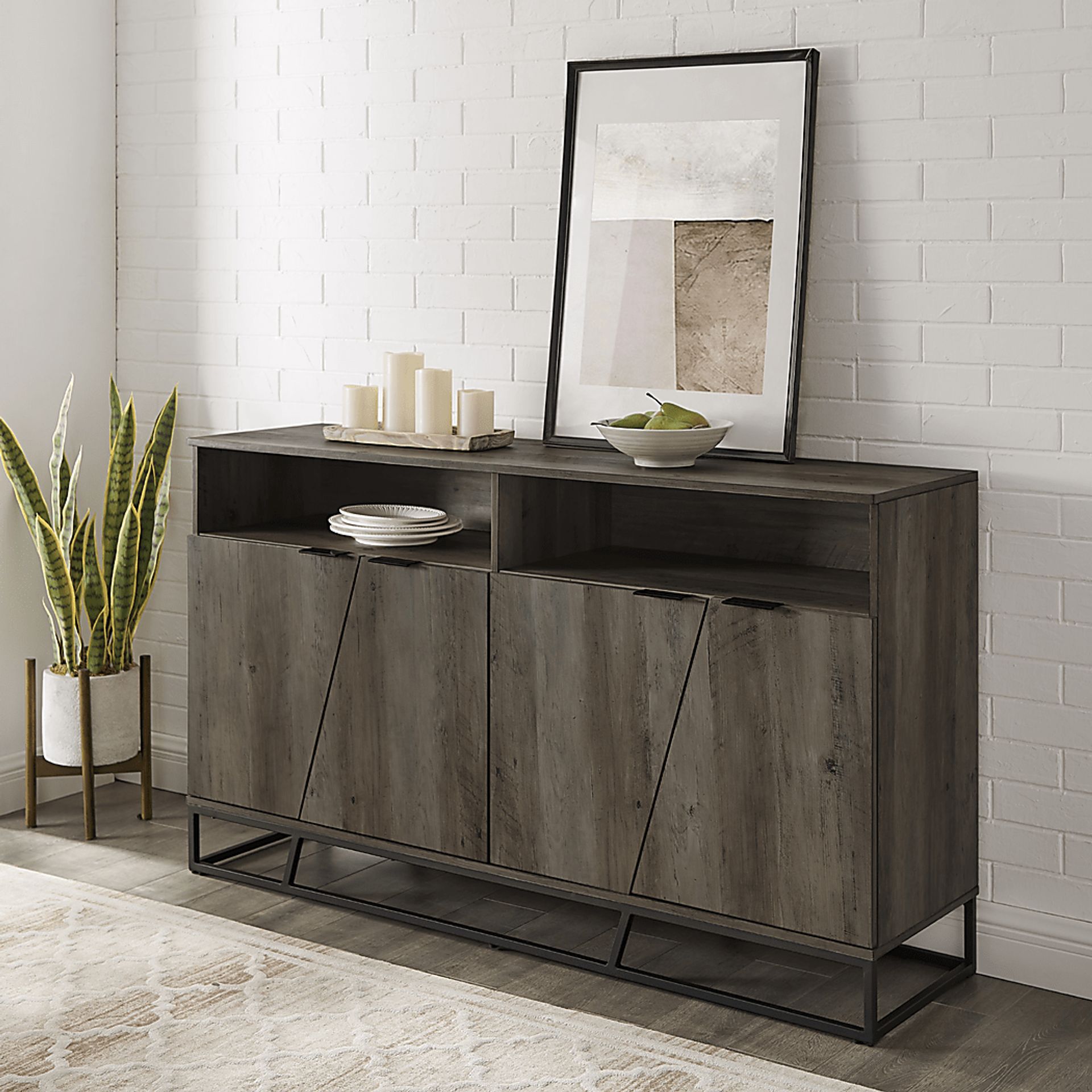 Larchgate Gray Sideboard - Image 4