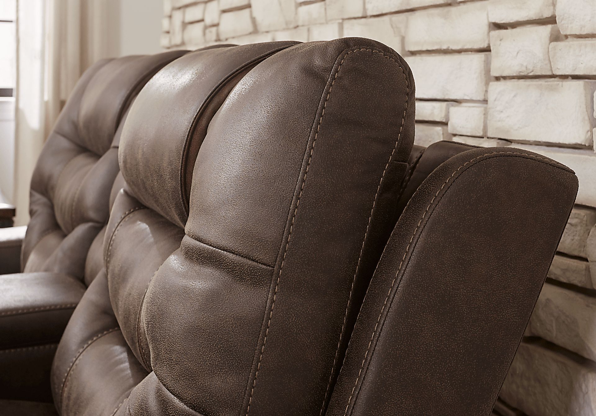 Laredo Springs Brown 3 Pc Reclining Living Room - Image 5