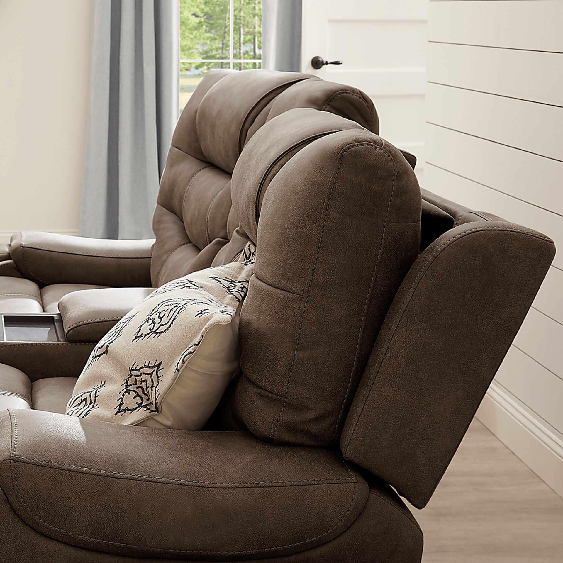 Laredo Springs Brown 3 Pc Reclining Living Room - Image 6