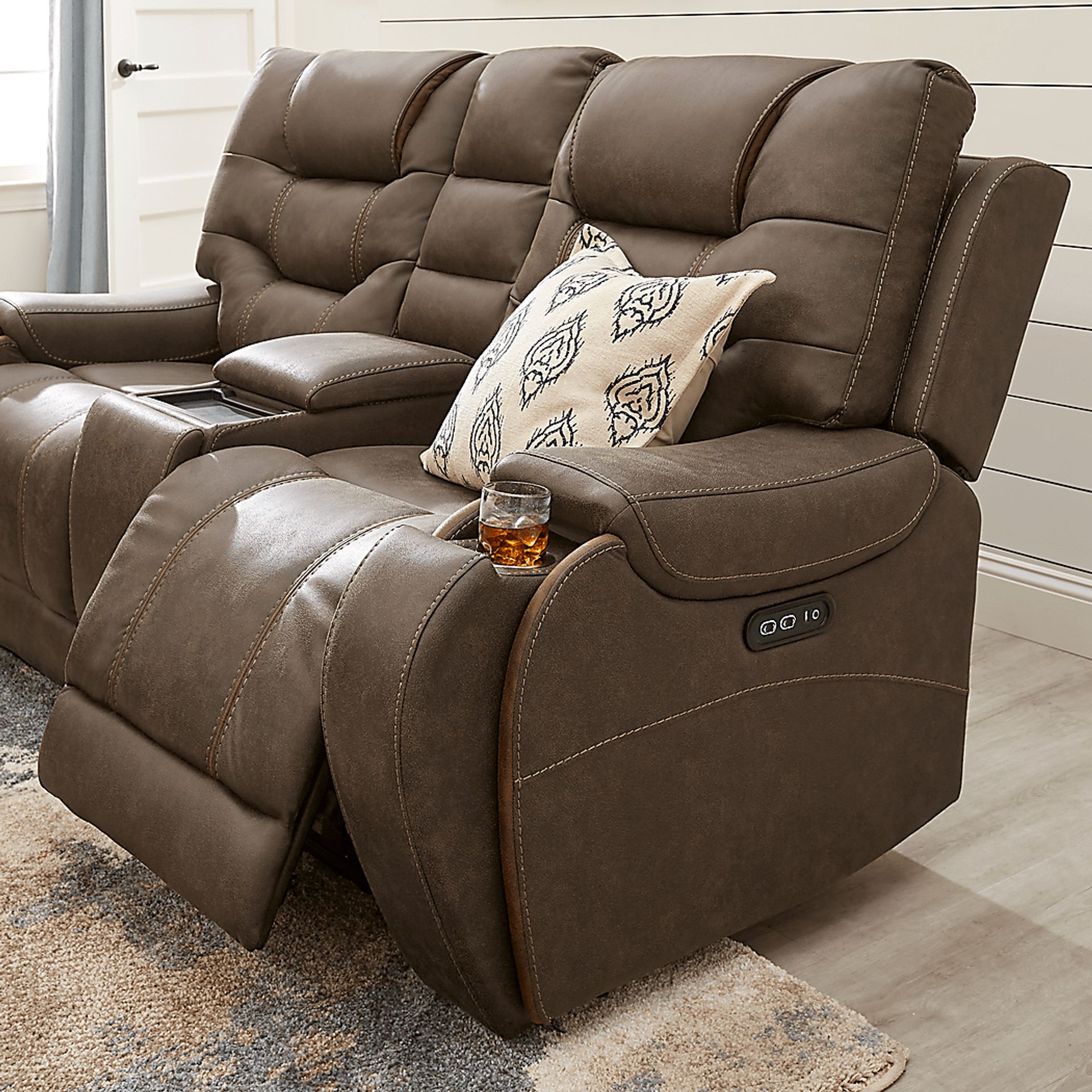 Laredo Springs Brown 3 Pc Dual Power Reclining Living Room - Image 12