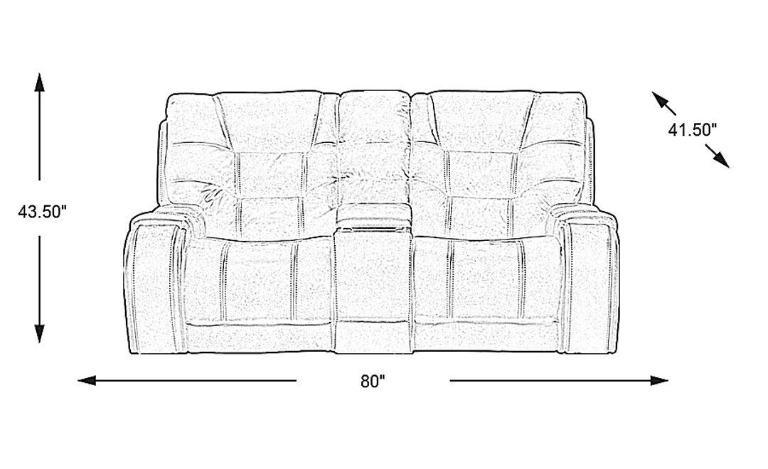 Laredo Springs Dual Power Reclining Loveseat