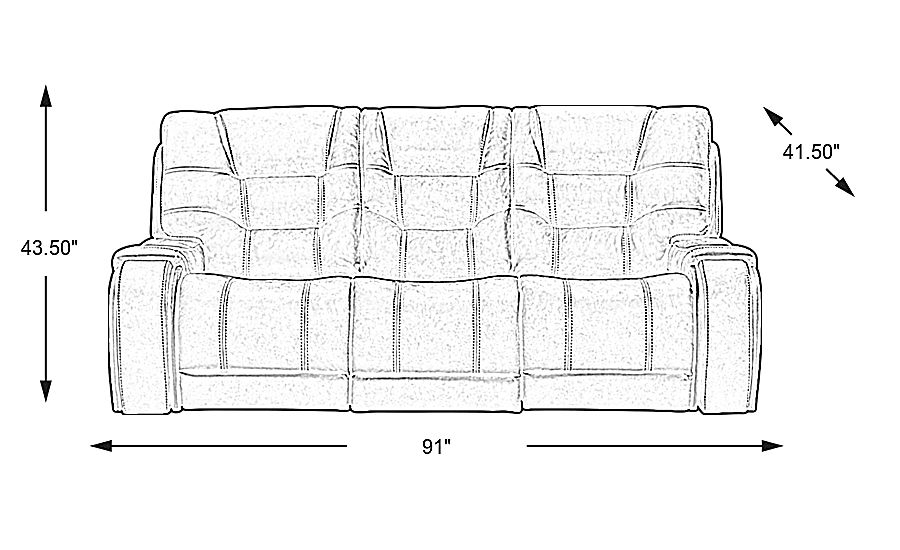 Laredo Springs Brown Dual Power Reclining Sofa Rooms To Go