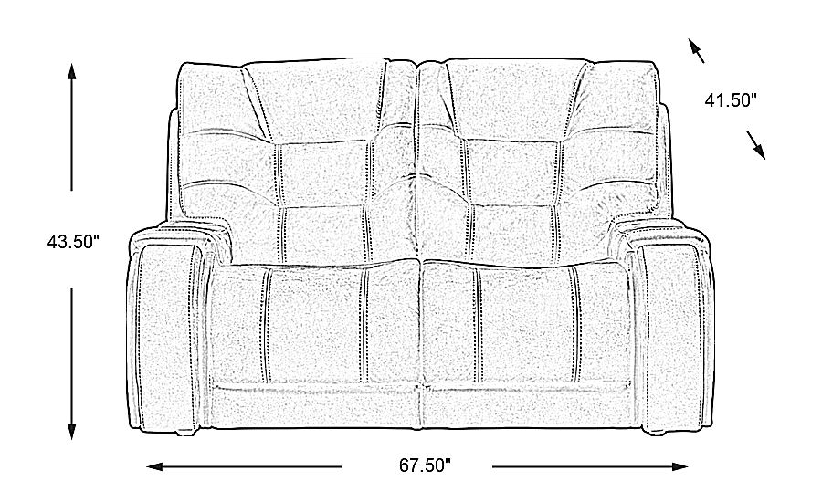 Laredo Springs Brown Microfiber Non-Power Reclining Sofa - Rooms To Go