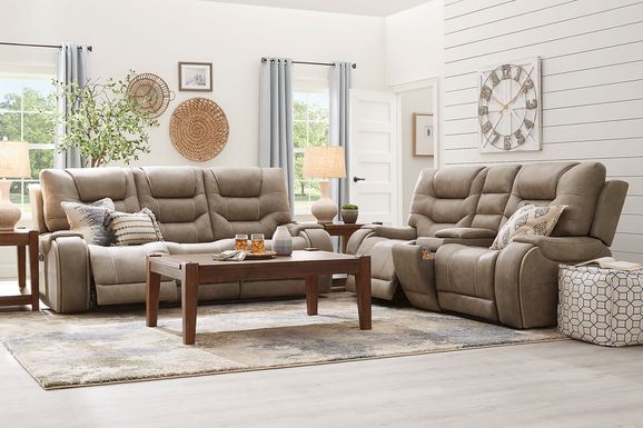 Microfiber reclining deals sofa set