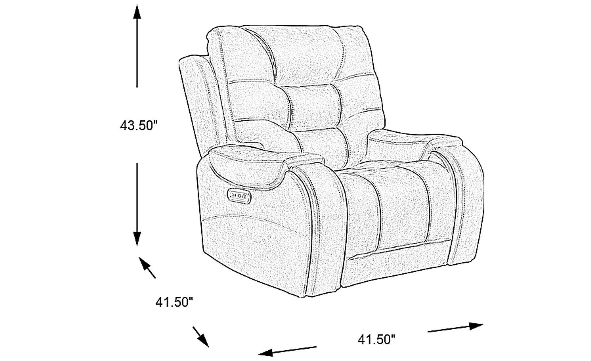 Dimension Image. Please refer to the Dimension Tab on this page for dimension details.