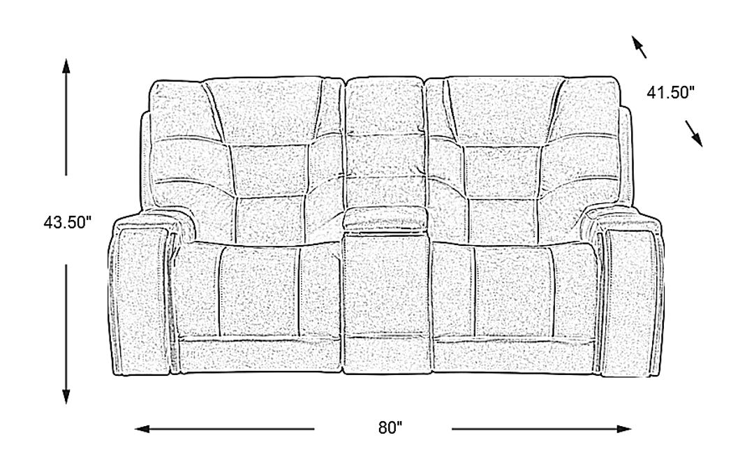 Laredo Springs Dual Power Reclining Loveseat