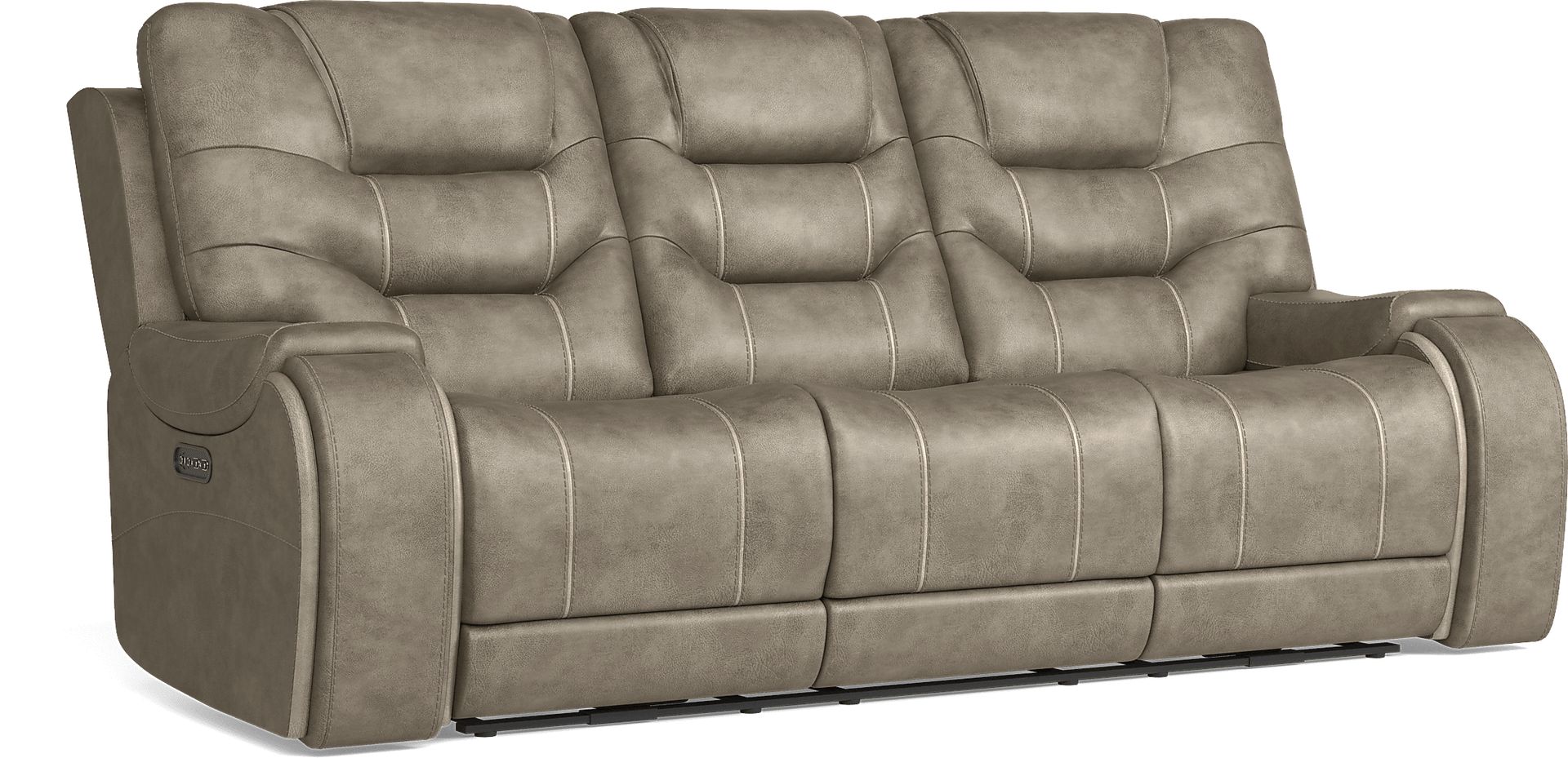 Laredo Springs Gray 3 Pc Dual Power Reclining Living Room - Image 3