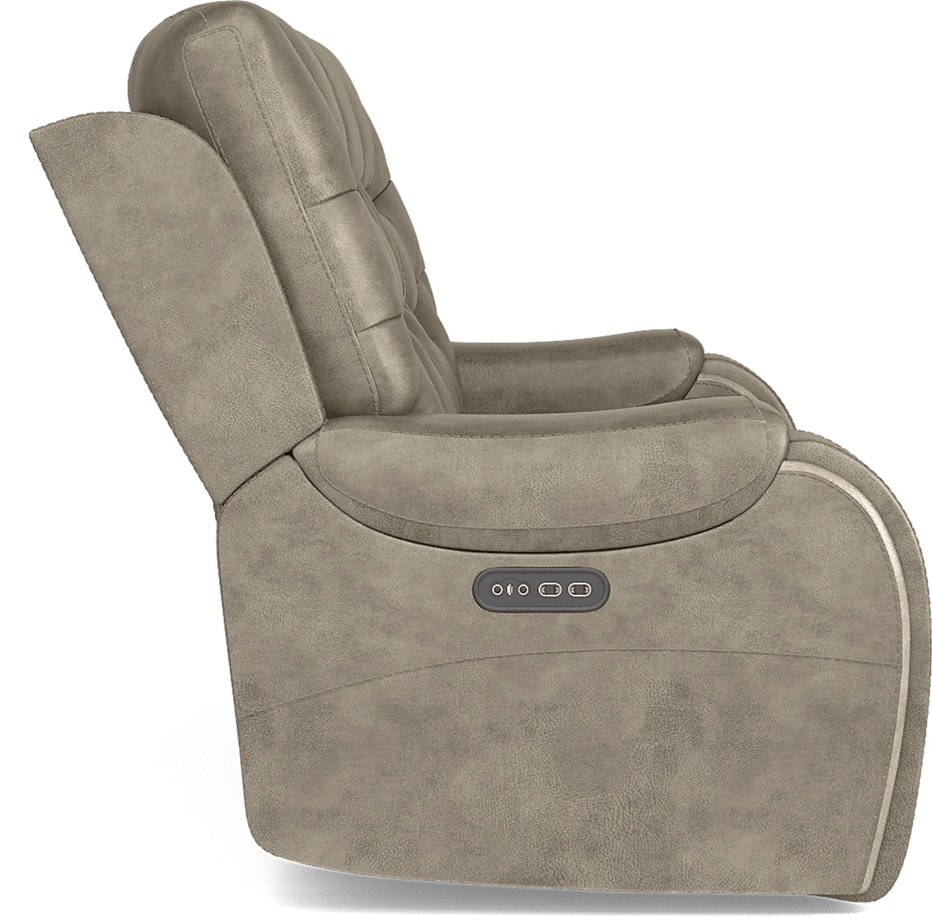 Laredo Springs Gray Dual Power Reclining Sofa - Image 6