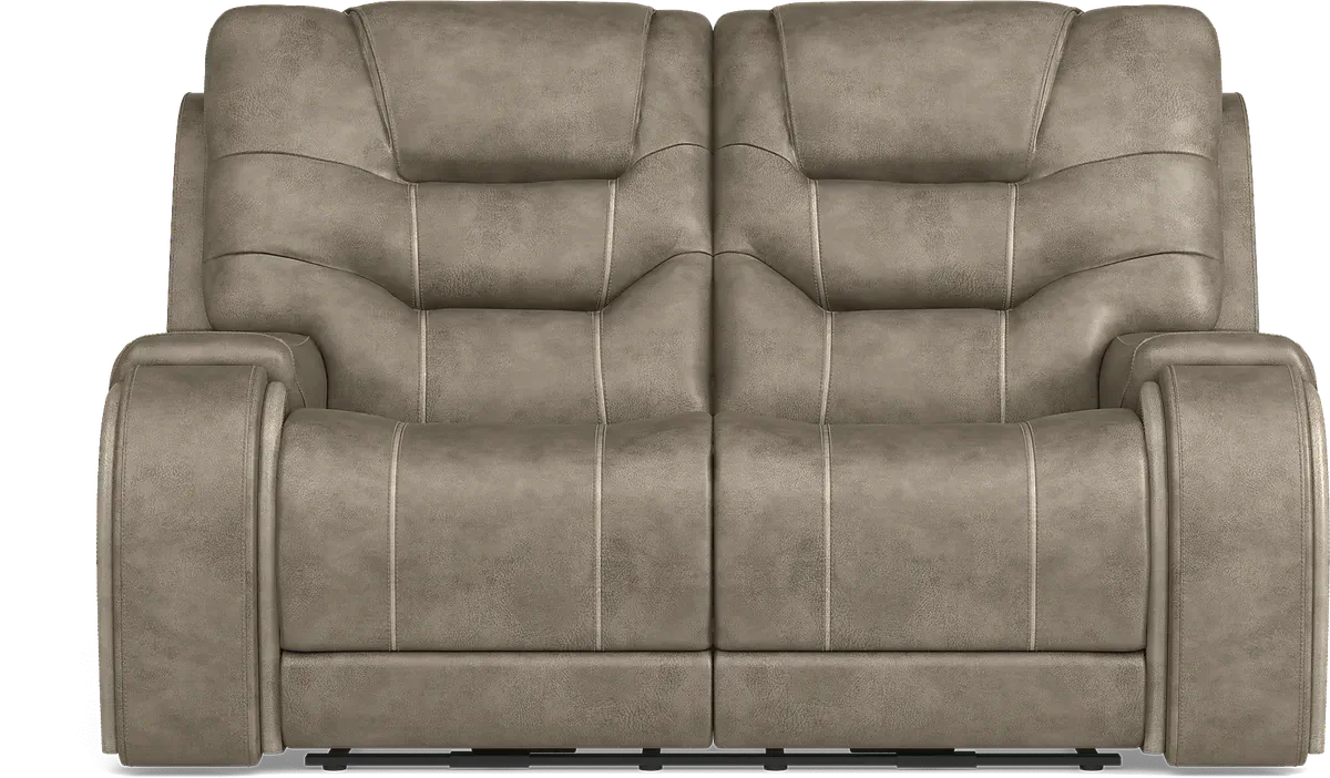 Laredo Springs Gray Polyester Fabric Stationary Loveseat Rooms to Go