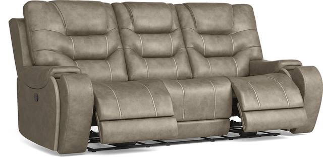 Laredo Springs Gray Reclining Sofa - Thumbnail - Image 2