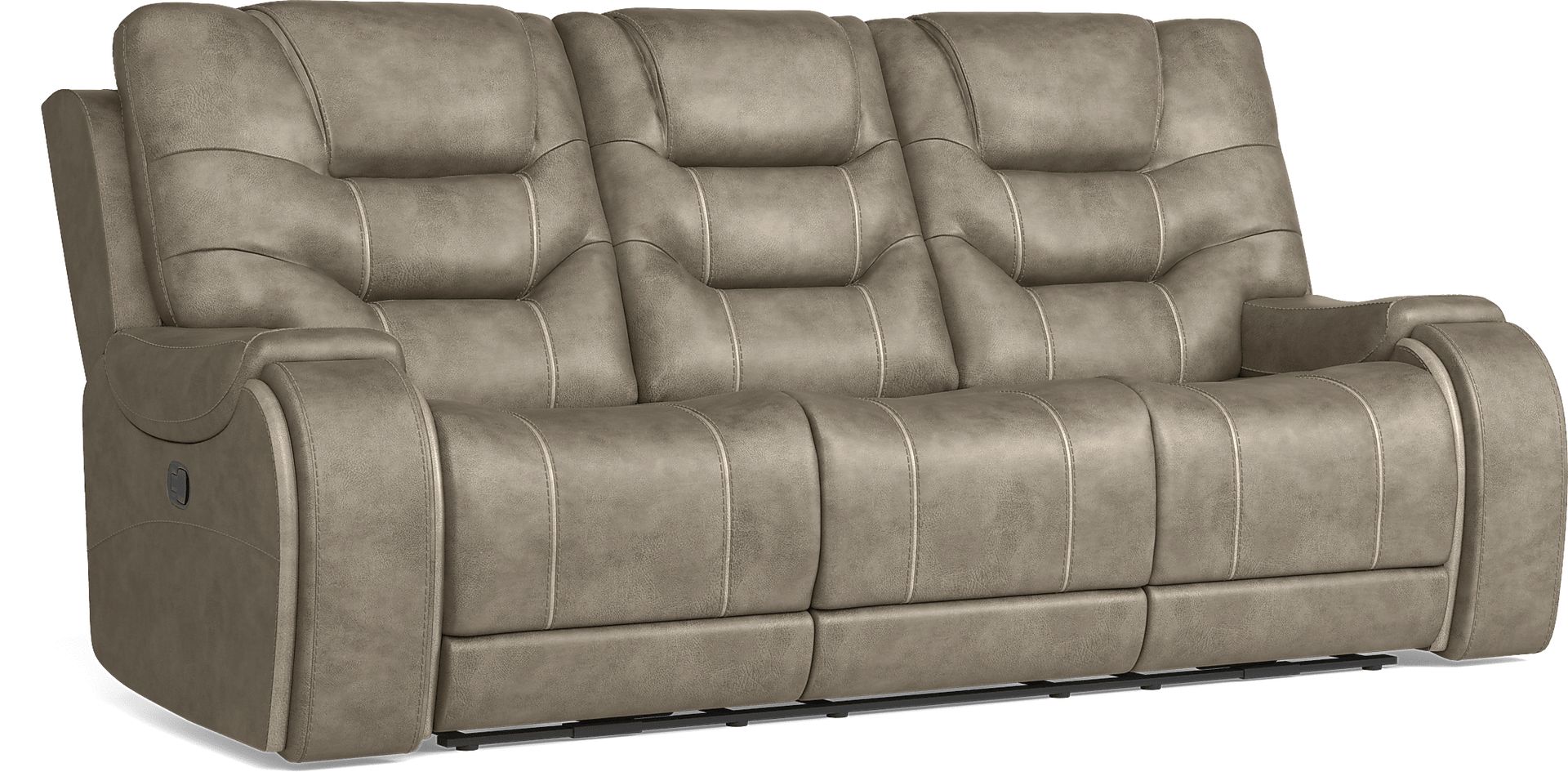 Laredo Springs Gray Reclining Sofa - Image 5