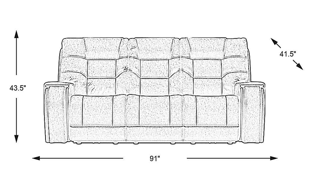 Laredo Springs Non-Power Reclining Sofa