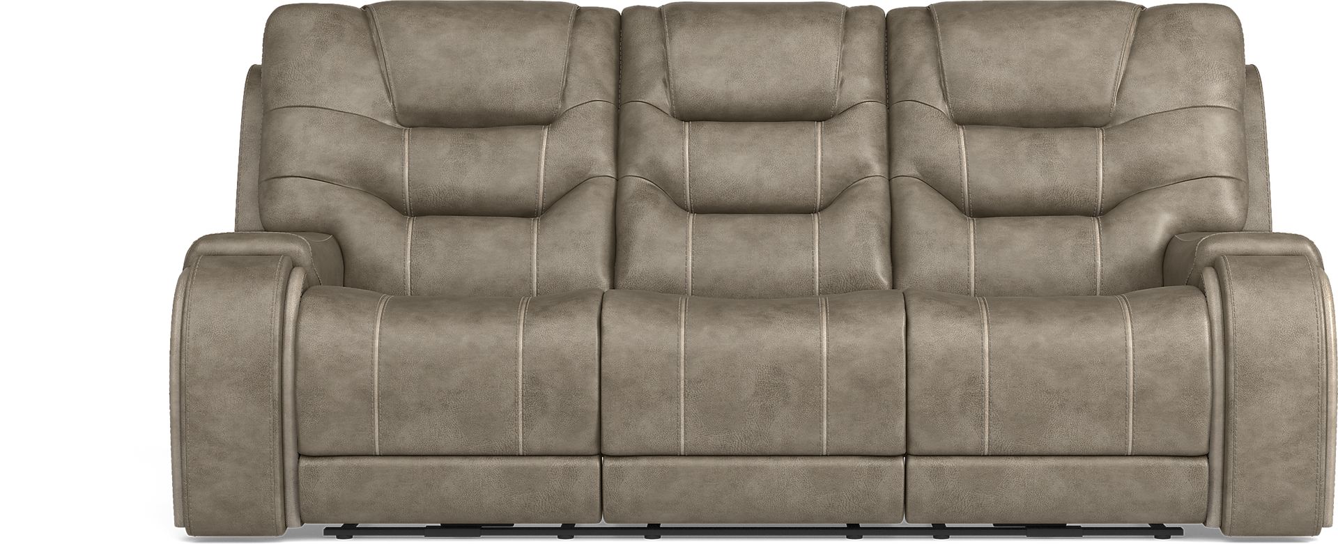 Laredo Springs Gray Reclining Sofa - Image 1