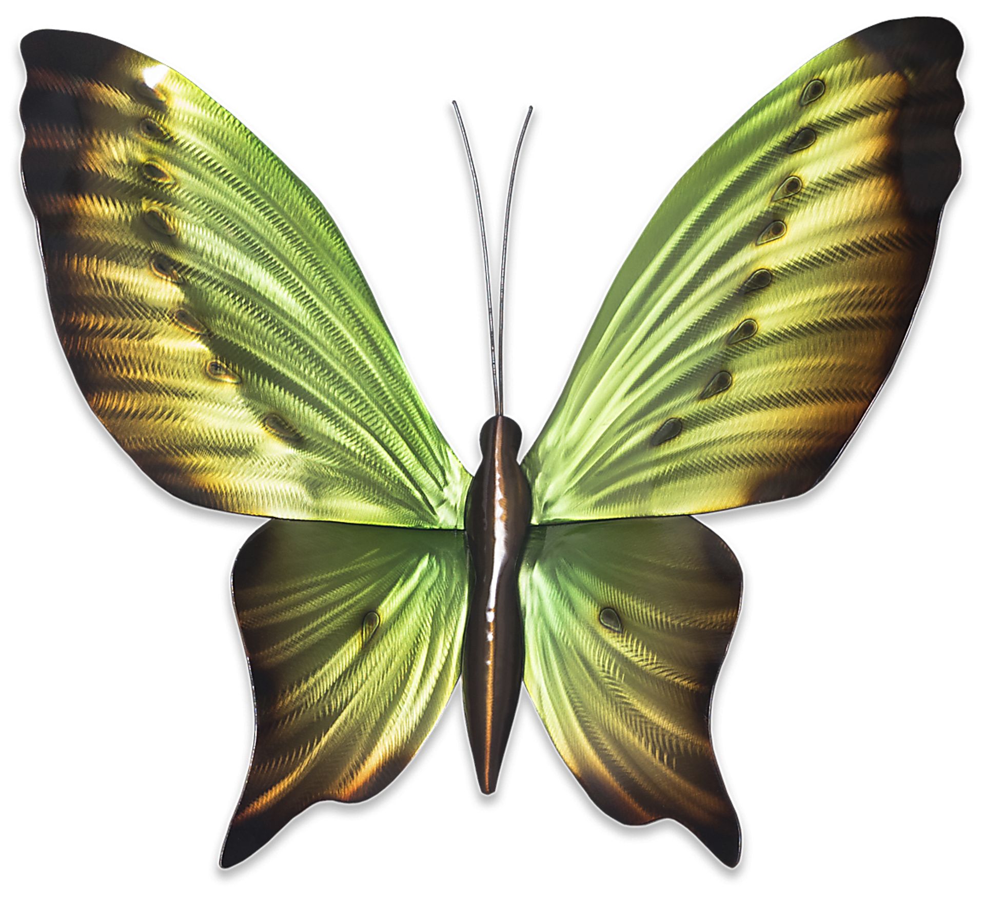 Large Butterfly Green Outdoor Artwork - Image 1
